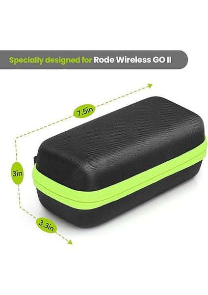 Wireless Go 2 Sert Kılıf - Profesyonel Floklama Mikrofon Taşıma Çantası Rode Wireless Go Iı Mikrofon ile Uyumlu fiyatları