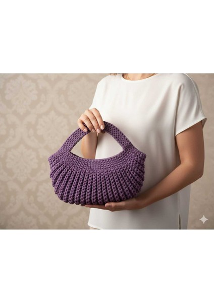 Midye Makrome Tığ Işi El Örgüsü Çanta fiyatları