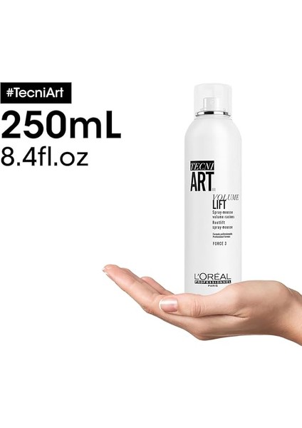 Professionnel Paris Tecni Art Volume Lift-Saç Diplerine Hacim Veren Köpük Sprey 250 ml modelleri