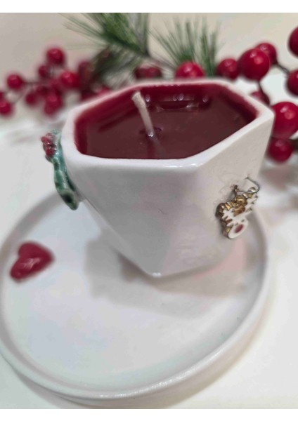 Yılbaşı Temalı Seramik Mumluk modelleri