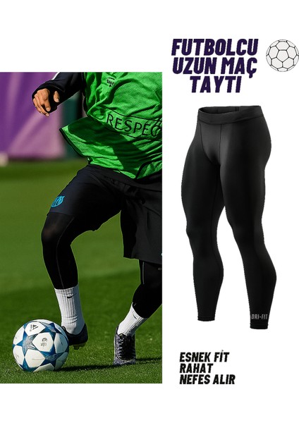 Uzun Prof Futbol Taytı Sporcu Taytı Futbol Tayt Şort Altı Tayt Futbolcu Taytı Koşu Taytı