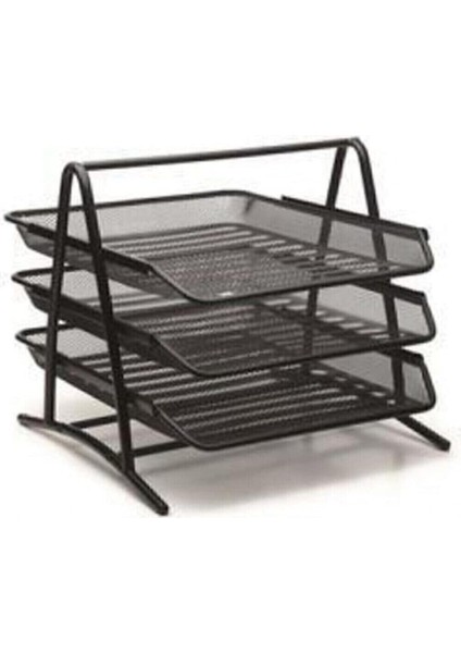 Evrak Rafı 3 Lü Perfore 9304 Siyah