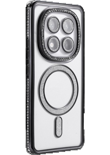 Xiaomi Redmi Note 14 Pro 4g Joke Simli Magneticsafe Kılıf - SIYAH-(5796) - M898K756-R68898 modelleri