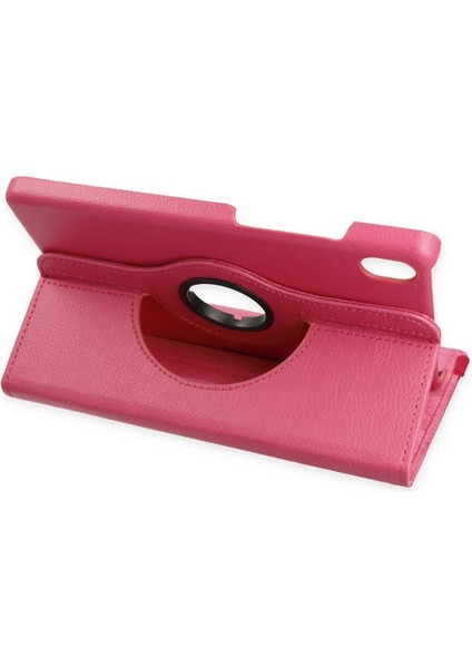 Samsung Galaxy X510 Tab S9 Fe 11 Kılıf 360 Tablet Deri Kılıf - PEMBE-(5796) - ?51?17E2-9G0651 modelleri