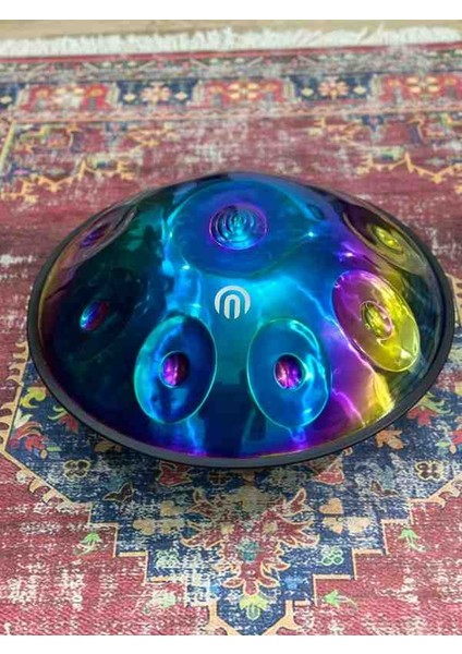 - Titanium Handpan -9 Tonlu -Re Minör ( -Bakım Yağı ,takmalı / Çıkarmalı Renkli Kuşak ve Çanta) )
