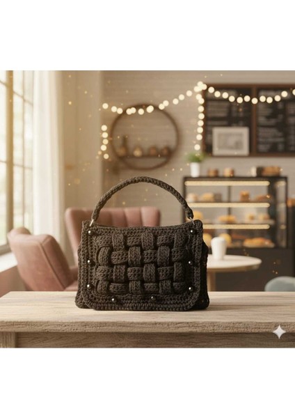 Bulmaca Model Makrome Tığ Işi El Örgüsü Çanta