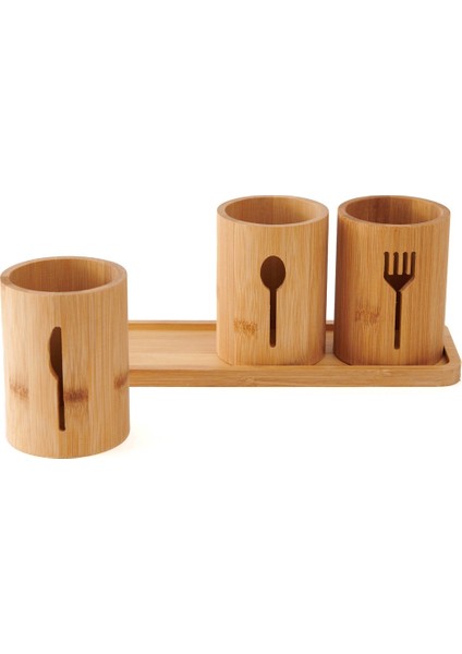Mien Bambu 3'lü Kaşıklık Seti – Tezgah Üstü Çok Amaçlı Düzenleyici ve Altlık (9X12 cm + 11X30 Cm) fırsatları