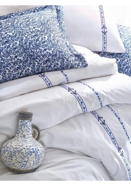 Cotton Box Majestic Seri Çift Kişilik Nevresim Takımı Delmor Lacivert fiyatları
