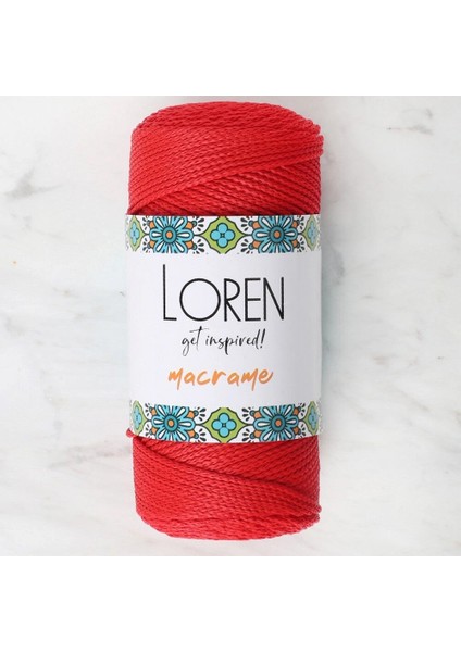 Loren Macrame Kırmızı El Örgü Ipi - Rm 0100 - 34334