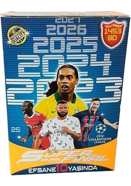 BambaPaw Süper Final 10.yıl Premium Seri Futbol Oyuncu Kartları 50LI (100 Adet) 2023-24-25-26-27 modelleri