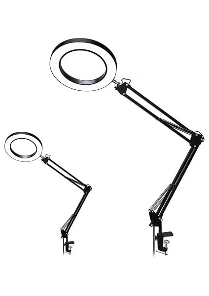 Kıskaçlı 6 Inch Youtuber LED Işıklı Halka Telefon Tutuculu Yüksekliği ve Açısı Ayarlanabilir 6 Inch 16 cm Selfie Yayıncı Makyaj Işığı Masa Kenarına Monte Edilebilir NRT-10178 (NRT-10178) indirimleri