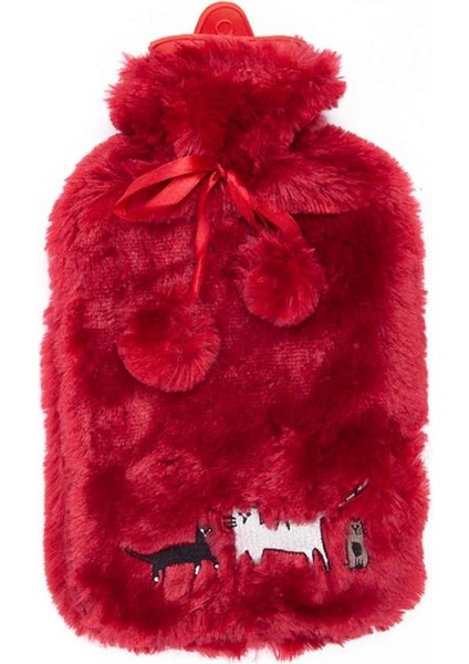 Cats Bordo Peluş Sıcak Su Torbası