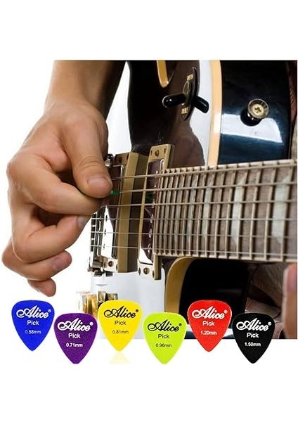 30 Adet Gitar Penası - 0,58-1,5 Mm, 6 Farklı Çeşit - Akustik, Elektro Gitar, Ukulele ve Bas Için Selüloit Aksesuar indirimleri