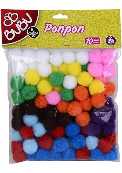 100'LÜ 2 cm Renkli Ponpon BU-BU00109 fiyatları