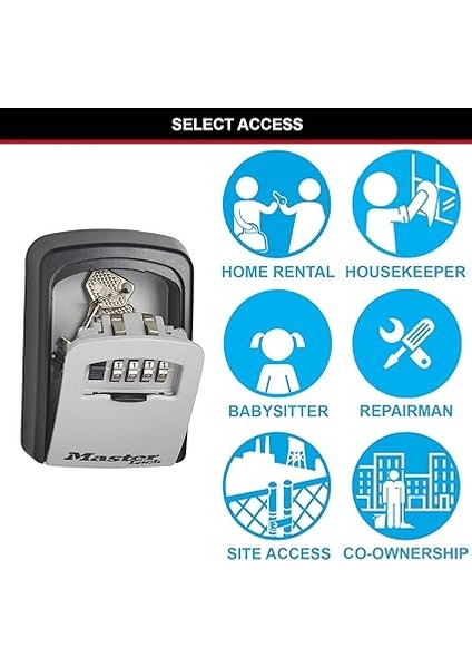 Lock Duvar Montajı Için Sayı Kombinasyonlu Kilitli Kasa/kilitli Kasa, Gri/siyah, Anahtarınızı Başkalarıyla Güvenle Paylaşmak Için – 163 Cm3, Duvar Askısı, Dış Mekan, 11,9 x 8,5 x 3,6 cm fırsatları