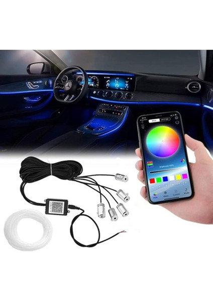 Içi Atmosfer Ambiyans LED Neon Rgb Ip Neon App Kontrollü 5 Parça