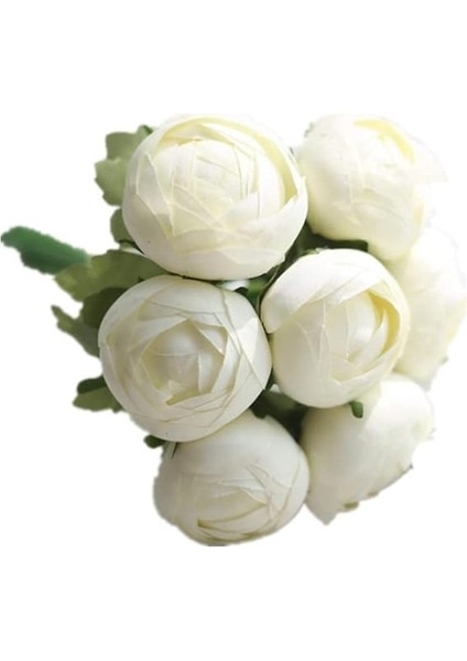Yapay Çiçek 10 Lu Beyaz Şakayık Demeti Uzun Ömürlü Erengül Gelin Buketi Aksesuar indirimleri