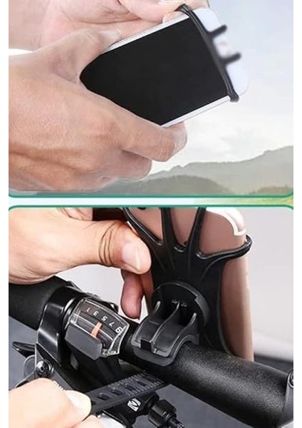 Motorsiklet Atv Bisiklet Gidon Esnek Lastikli Telefon Tutucu Akrobat Ahtapot Model indirimleri