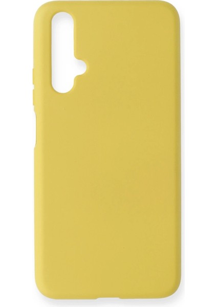 Huawei Honor 20 Kılıf Nano Içi Kadife Silikon - SARI-(5796) - ?67?31E8-4G3767