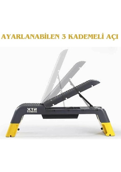 Fitness Profesyonel Ayarlanabilir Bench Sehpası ve Step Aerobik Tahtası 3 Kademeli fırsatları