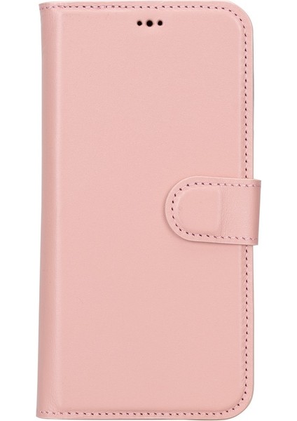 Apple iPhone 15 Pro Max Uyumlu Deri Cüzdanlı Kılıf Mwwn Nu2 Pembe fırsatları