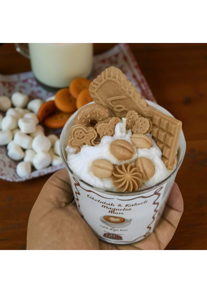 Çikolatalı & Kahveli Magnolia Mum – El Yapımı Soya Wax Kokulu Dekoratif Mum (Tatlı Tasarım) fırsatları