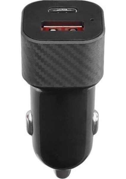 Araç Içi Hızlı Şarj Soketi 38W Oto Çakmaklık Type-C Araba Çakmaklık