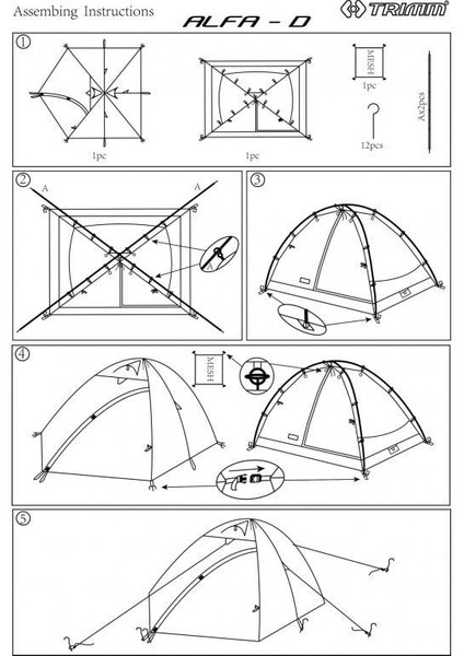Alfa-D 2 Kişilik 4 Mevsim Çadır indirimleri