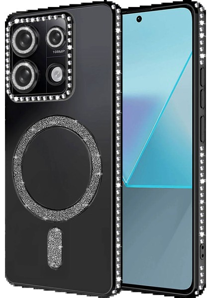 Xiaomi Redmi Note 13 Pro 4g Joke Simli Magneticsafe Kılıf - SIYAH-(5796) - M799K809-R87799