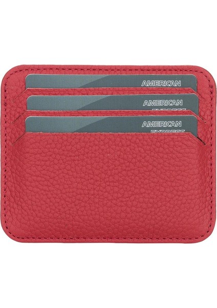 Pedro Slim Deri Kartlık Erc2 Kırmızı fırsatları