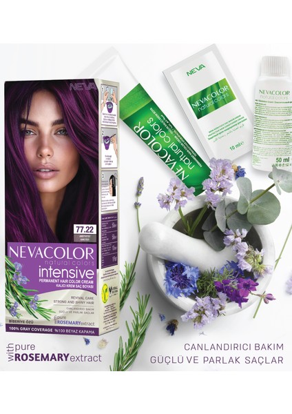 Intensıve 2\'li Set 77.22 Ametist Kalıcı Krem Saç Boyası Seti fiyatları
