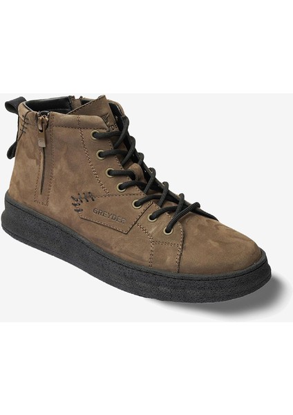 Erkek Duman Hakiki Deri Sneaker Bot 3K1UB16373