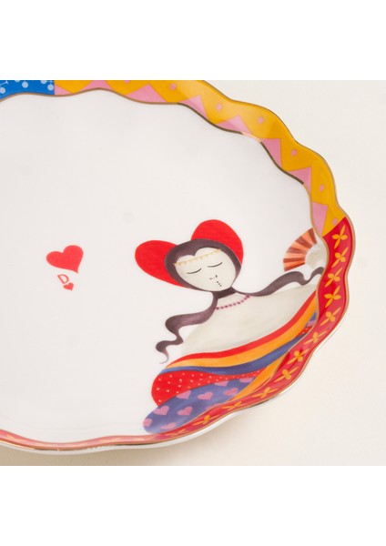 Luohu Porselen Pasta Tabağı 19x19x2 Cm Renkli fırsatları