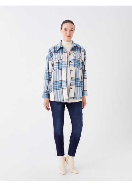 Yeni Sezon Ekose Uzun Kollu Hamile Oduncu Gömlek Ceket modelleri