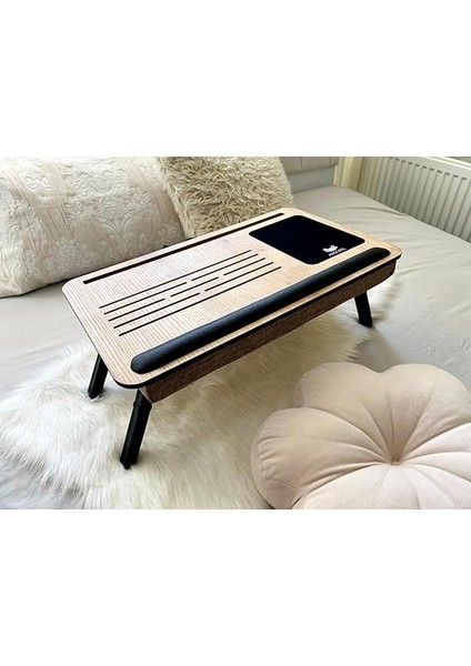 Supplyplus Safir Telefon Tablet Bölmeli Katlanır Ayaklı Minderli Laptop Sehpası Bilgisayar Çalışma Masas modelleri