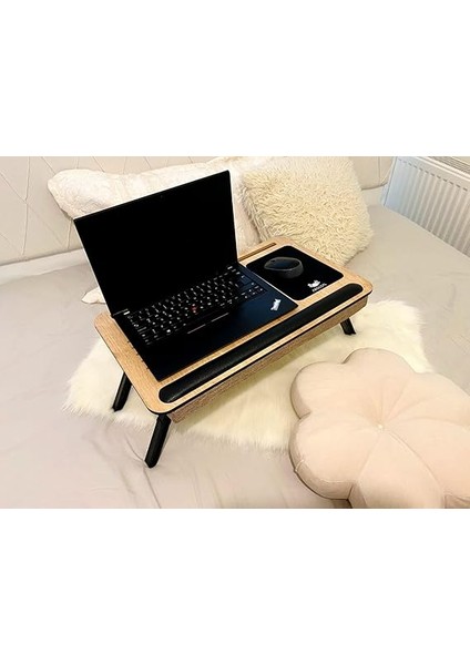 Supplyplus Safir Telefon Tablet Bölmeli Katlanır Ayaklı Minderli Laptop Sehpası Bilgisayar Çalışma Masas indirimleri