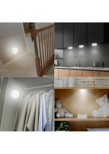 Sensörlü USB Şarjlı LED Işık Gece Lambası Hareket Sensörlü Lamba Plastik Renkli Tasarım modelleri