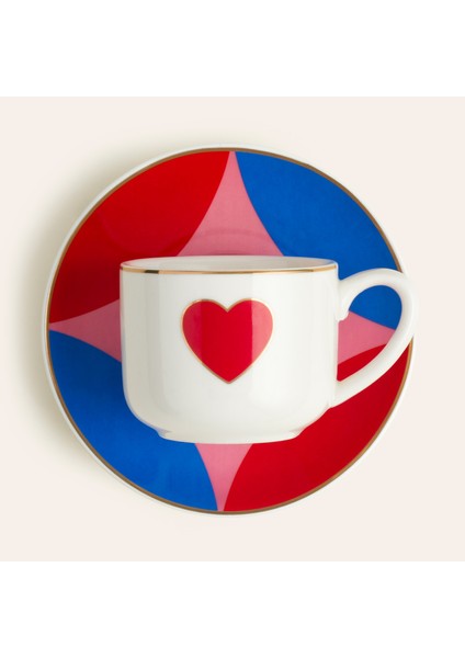 Luohu Porselen Kahve Seti 90 Ml Renkli