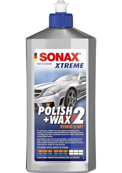 207 200 Xtreme Çizik Giderici ve Parlatıcı Cila ve Hybrid Nanopartiküller, Renkli, 500 ml