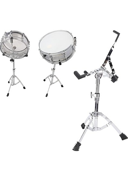 Standı, Paslanmaz Çelik Çift Destek Tripod 21.65-23.62IN Ayarlanabilir Yükseklik, Taşınabilir Davul Uygulama Pad 14 Ila 10IN Trampet, Davul Pad, Elde Davul indirimleri