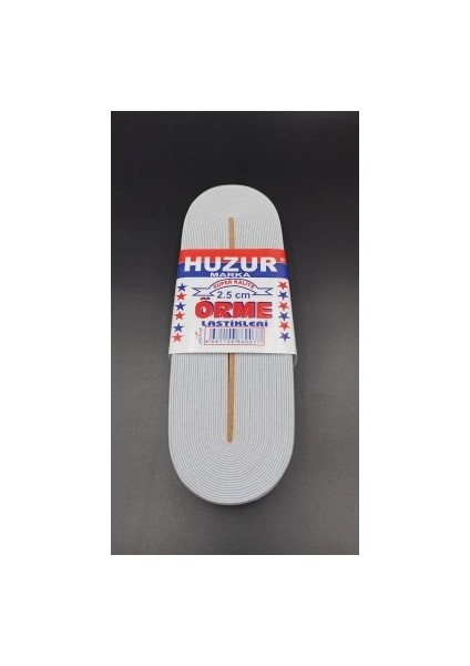 Beyaz - 2.5cm Paça Lastik Geniş 10MT. (5047)