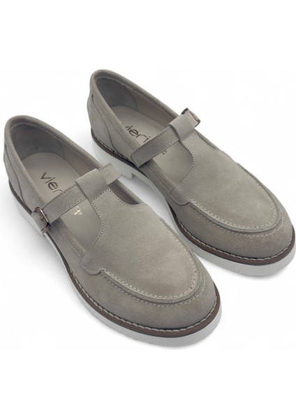 Javelle Bej Süet Hakiki Deri Casual Kadın Loafer fiyatları