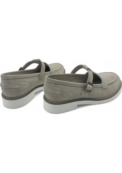 Javelle Bej Süet Hakiki Deri Casual Kadın Loafer modelleri