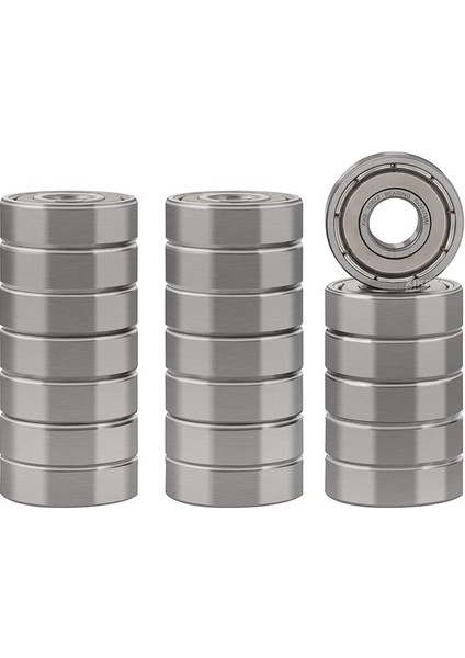 20 Adet 608ZZ Çift Metal Conta Rulmanları 8X22X7 Mm, Önceden Yağlanmış ve Stabil Performans ve Maliyet Etkili, Derin Yivli Bilyalı Rulmanlar.