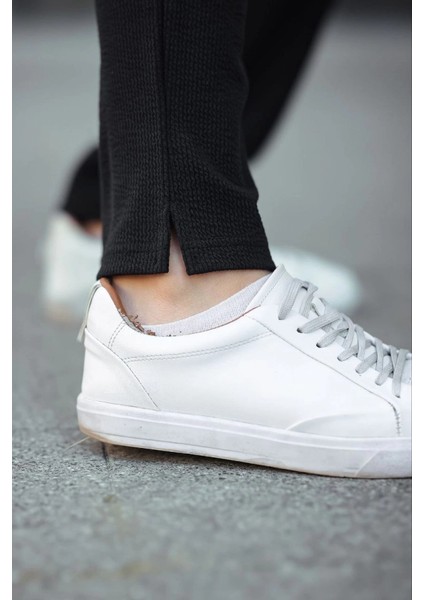 Erkek Paça Yırtmaçlı Burgu Selanik Dokulu Jogger Buggy Pantalon Rahat Kalıp - Siyah fiyatları