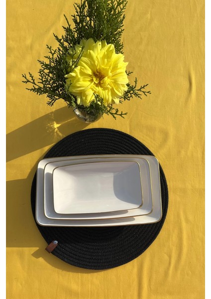 Heyf Beyaz Gold 3'lü Seramik Kayık Tabak fiyatları