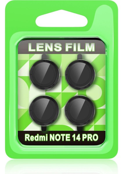 Xiaomi Redmi Note 14 Pro 5g Raze Metal Kamera Lens - SIYAH-(5796) - M316K288-R03316