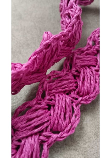 Çiçek Desen Kağıt Ip Tığ Işi El Örgüsü Çanta modelleri