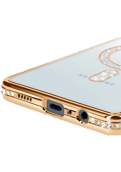 Samsung Galaxy A06 Joke Simli Magneticsafe Kılıf - GOLD-(5796) - M546K949-R95546 fırsatları