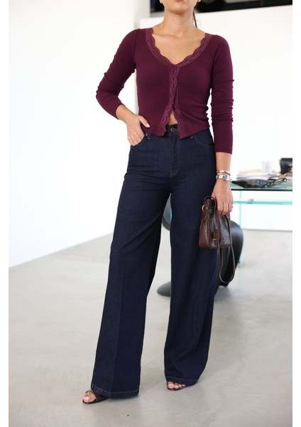 Yüksek Bel Likralı Boru Paça Jean fiyatları